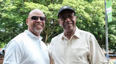 2025-05-26 WRFG - ATL Jazz Festival - DJ Gene and his son